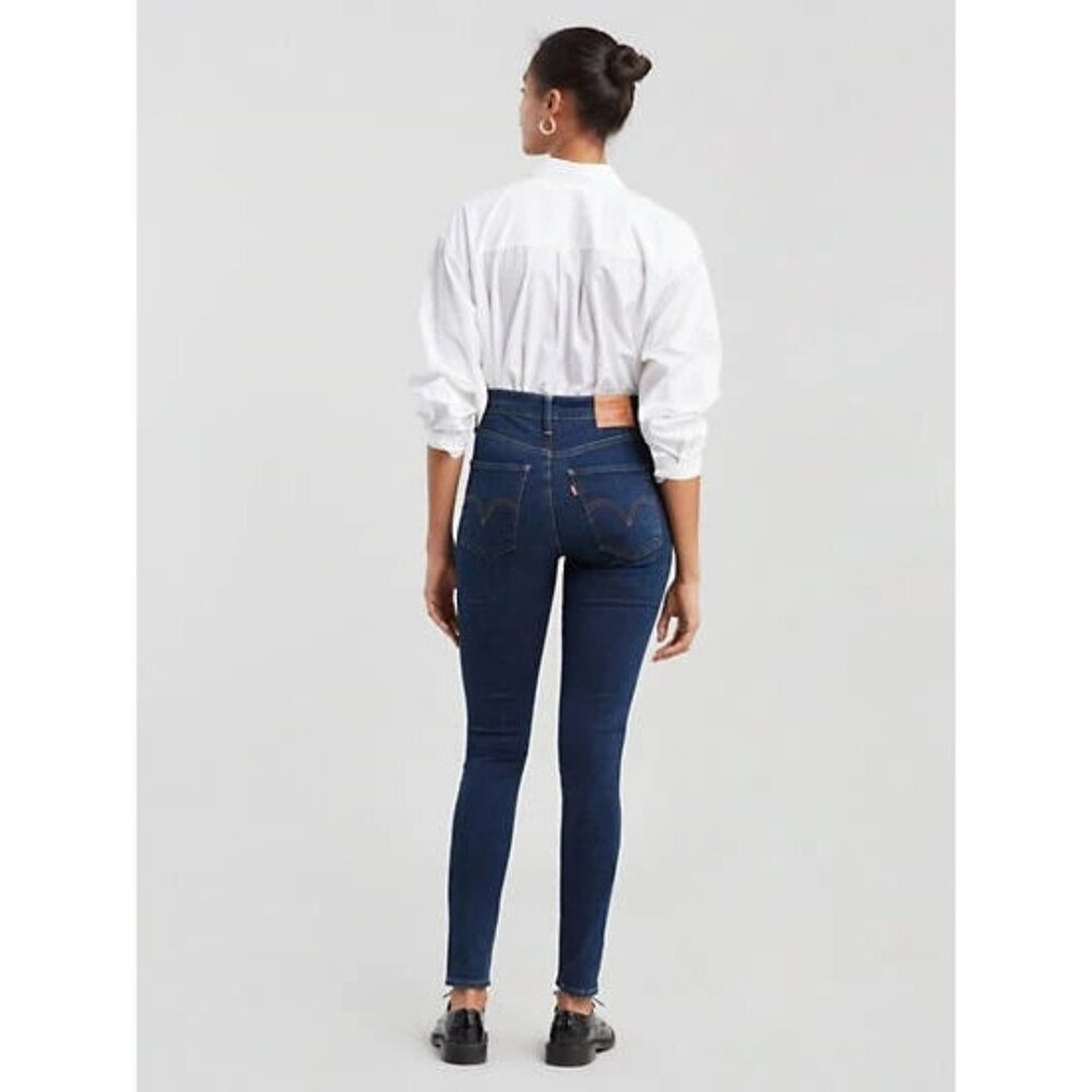 LEVI'S Jeans Mile High Super Skinny High Rise Denim Jeans Dark Wash SZ 25 NWT